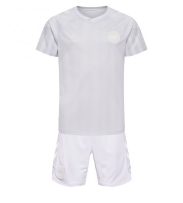Denmark Replica Away Stadium Kit for Kids World Cup 2022 Short Sleeve (+ pants)